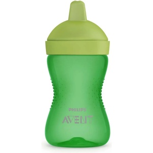 Philips AVENT Неразливаща се чаша с твърд накрайник 300мл, 18м+, ЗЕЛЕНА (00A.0527.001)