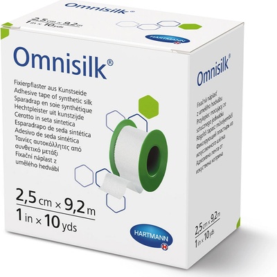 Omnisilk Fixační náplast z bílého hedvábí 2,5 cm x 9,2 m 1 ks