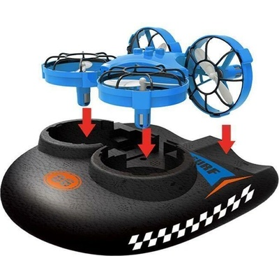 AMEWI Dron a vznášadlo na súš či vodu Trix 3-in-1 modrá