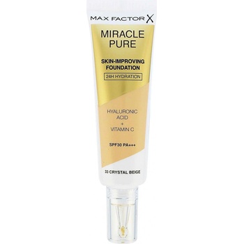 Max Factor Miracle Pure Skin dlouhotrvající make-up SPF30 33 Crystal Beige 30 ml