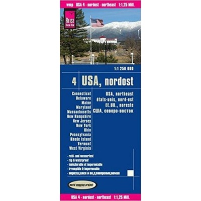 USA Severovýchod 1:1,25m mapa RKH
