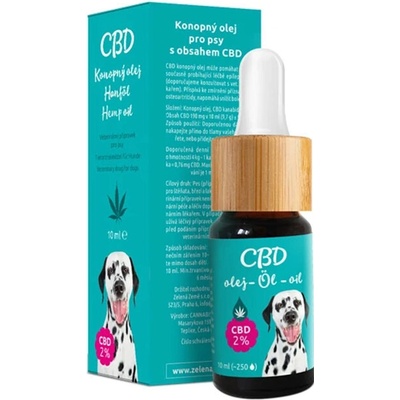 Zelená Země CBD konopný olej pro psy 2 % 10 ml