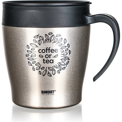 Banquet Termohrnek TAZZA 330 ml béžový
