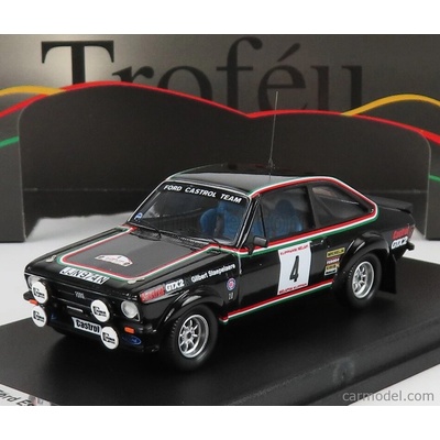 Trofeu Ford england Escort Mkii night Version N 4 Rally Ypres 1977 G.staepelaere F.franssen Black 1:43