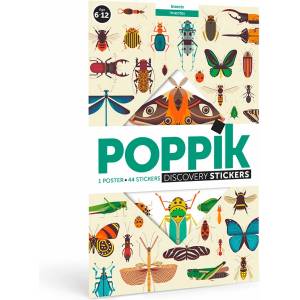 POPPIK Плакат със стикери poppik - Насекоми (dis007)