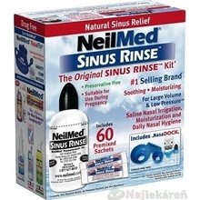 NeilMed Sinus Rinse Original Kit fľaška 240 ml + vrecúška morská soľ 60 ks, na hygienu nosa