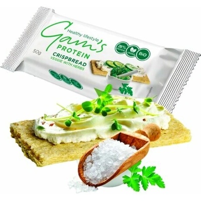Gam's Proteín BIO Chrumkavý Chlebík Zelenina s Bylinkami 50 g