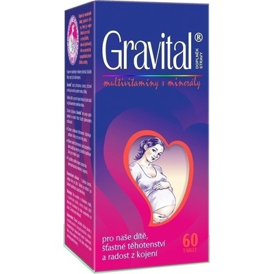 Gravital multivitamíny pre tehotné a dojčiace ženy 60 toboliek