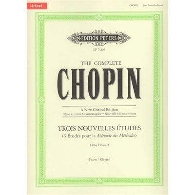 Chopin Trois Nouvelles Etudes urtext tři etudy pro klavír