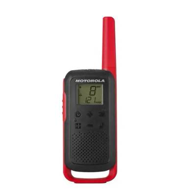 Motorola TLKR T62 červená / 2x vysielačka / LCD / dosah 8km / 16 kanálov (188043)