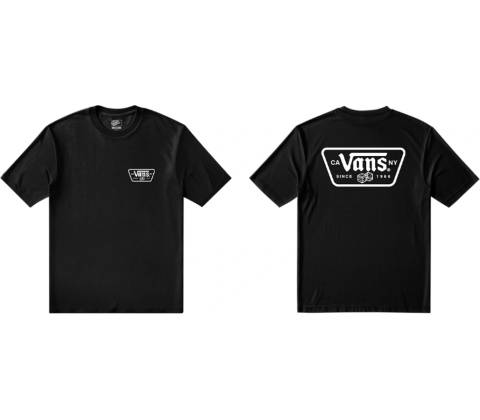 Vans KNU PATCH SS TEE Černá Bílá