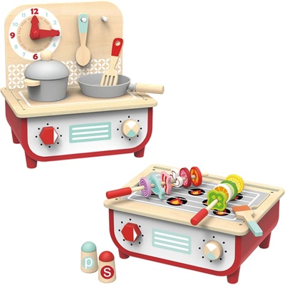 Tooky Toy Детска кухня с барбекю tooky toy дървена (108761)