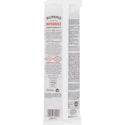 Rummo celozrnné cestoviny Spaghetti Grossi No.5 0,5 kg