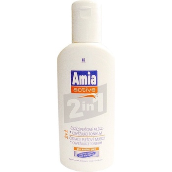 Amia Active 2v1 čistící pleťové mléko + osvěžující tonikum 200 ml
