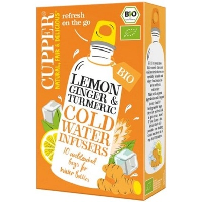 Cupper BIO Cold Brew Cold Water Infuser Citrón Zázvor Kurkuma 27 g 10 ks
