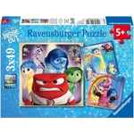 Ravensburger Детски пъзел Ravensburger 3 x 49 части - Отвътре навън (9370) - baby