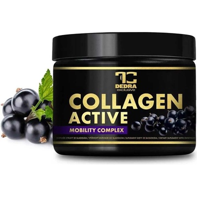 Collagen Active Fortigel B, vitamínom C, zinkom a kyselinou hyalurónovou, čierne ríbezle 200 g 30 dávok