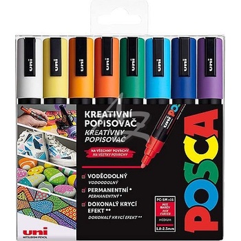 Uni Posca PC-5M 16 ks mix barev