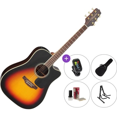 Takamine GD51CE SET 2 Brown Sunburst Електро-акустична китара Дреднаут