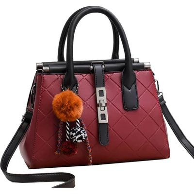 Charon Дамска Чанта Charon Scheena, Червена, Различни цветове (KZ210151-CRIMSON)