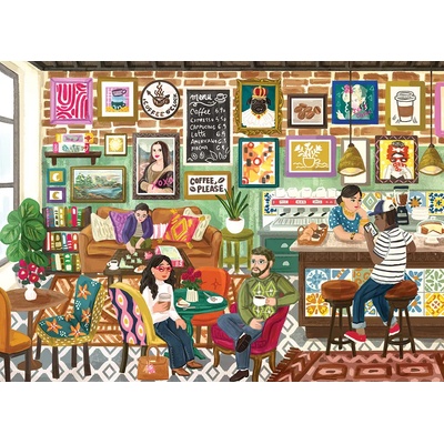 Cobble Hill - Puzzle Coffee Please - 1 000 piese