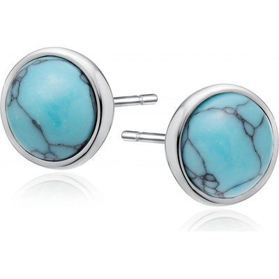 Lunica Stříbrné náušnice TYRKYS 0311