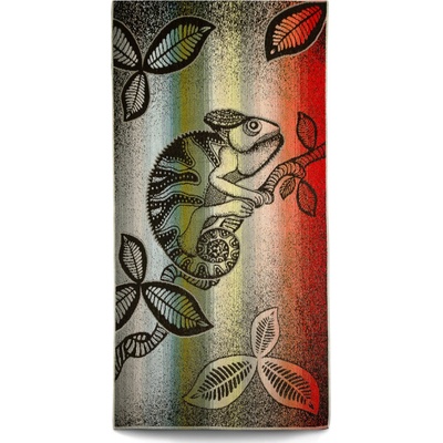 Veba ZARA plážová osuška Africké léto chameleon III. 75 x 150 cm