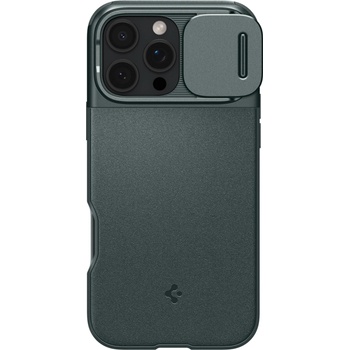 Image 1 of Spigen Гръб Spigen Optik Armor MagSafe за iPhone 16 Pro - Зелен