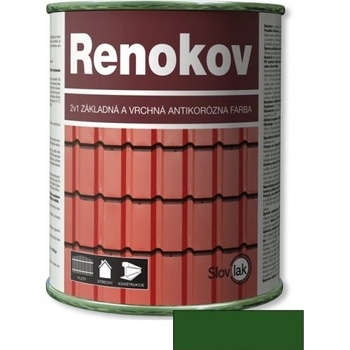 Renokov antikorózna farba 2v1 farba na strechy 530 zelený 0,75 l