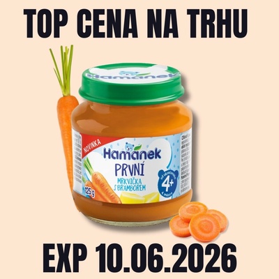 HAMÁNEK První mrkvička s bramborem 4m+ 125 g