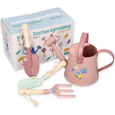 Adam Toys Zahradní set 4 ks, růžový