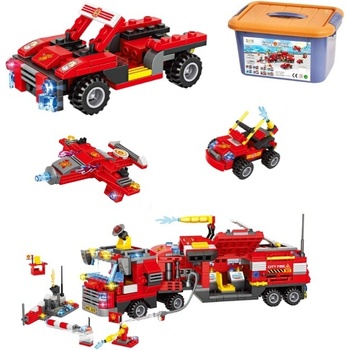 Doris stavebnice Hasičský set v kufříku 754 ks