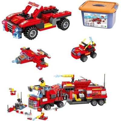 Doris stavebnice Hasičský set v kufříku 754 ks