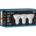 Mexen Nova 3x LED крушка GU10, 6W, Топла - 3000K, 630 lm - L107-GU10-0630-01x03 (L107-GU10-0630-01x03)