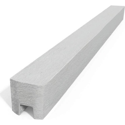 Betonový sloupek EXCLUSIVE hladký koncový přírodní Sloupek pro výšku plotu: 240 cm