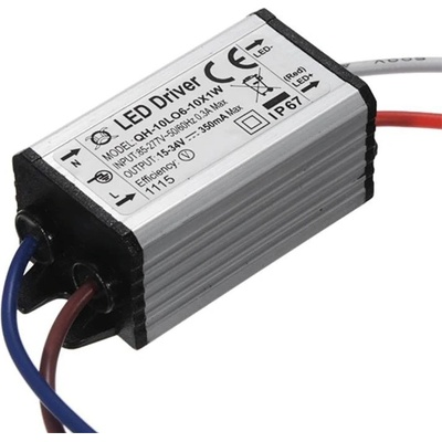 Napájecí zdroj pro 10 kusů 1W LED, 15-34V, 350mA, IP67