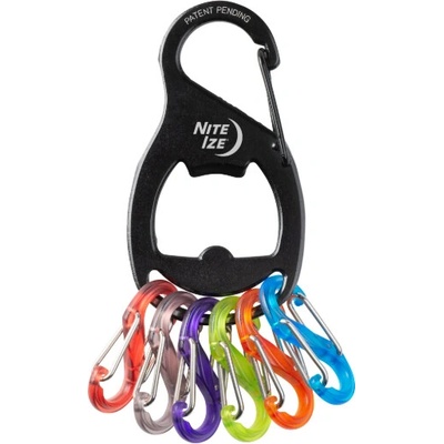 Přívěsek na klíče Nite Ize KeyRack+ S Biner black