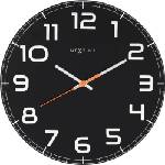 NeXtime Стенен часовник Classy Round черен (8817zw)