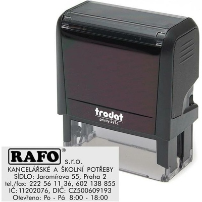 Trodat 4914 komplet černá Černá