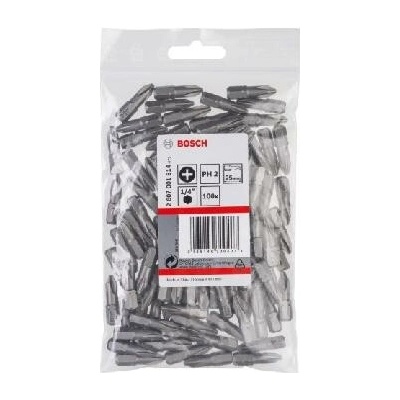 Bosch PH2, dĺžka 25 mm, 100 ks 2607001514