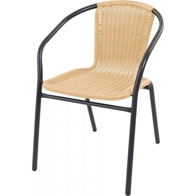 Linder Exclusiv Záhradná stolička RATAN Dark Grey/Beige