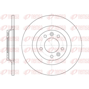 Brzdový kotúč REMSA 6690.00