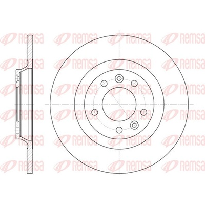 Brzdový kotúč REMSA 6690.00