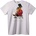 NOONEBRAND Тениска с Мечка, Четяща Вестник - 7XL, White