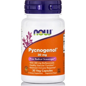 NOW Хранителна добавка Пикногенол, Now Foods PYCNOGENOL® 30 mg - 30 Caps