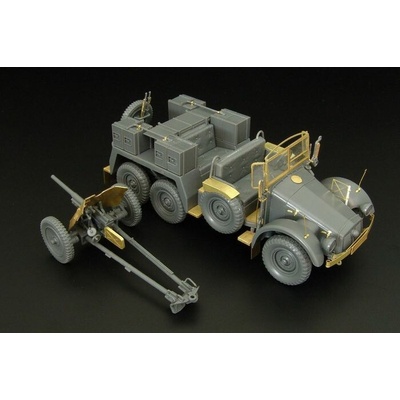 Tamiya Hauler Kfz 69 Krupp with 3 7cm Pak Tamiya PE set for kit 1:48