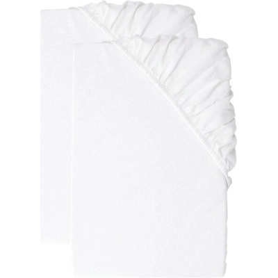 LIVARNO Sada napínacích prostěradel z jemného flanelu bílé 90-100x200