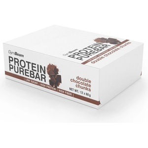 GymBeam Протеинов бар PureBar 12 x 60 g парченца двоен шоколад