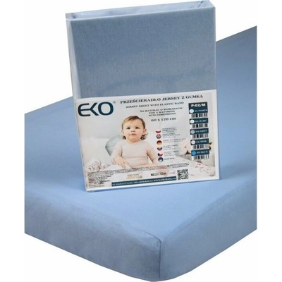 EKO Prestieradlo s gumou džersej modrá 60x120