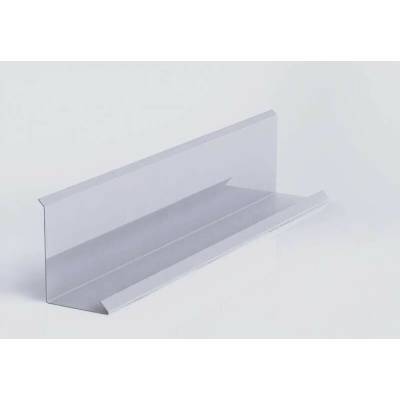 Lemování zdí klasik r.š.333mm Al Hliník lakovaný RAL 9006 stříbrná dl.2m